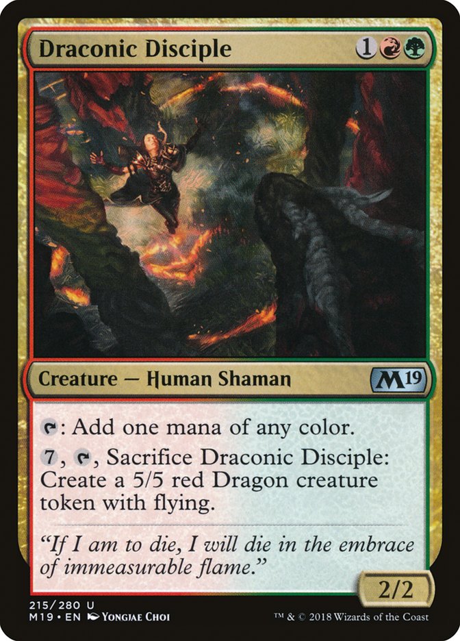 Draconic Disciple - Foil