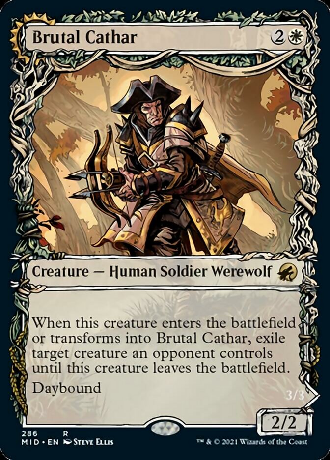 Brutal Cathar // Moonrage Brute - Foil