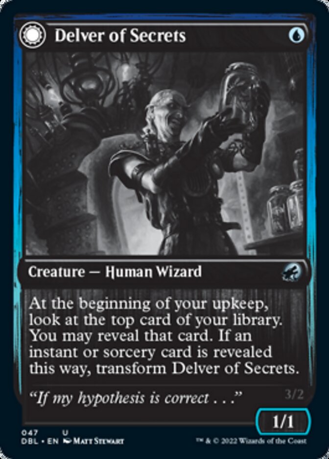 Delver of Secrets // Insectile Aberration - Foil