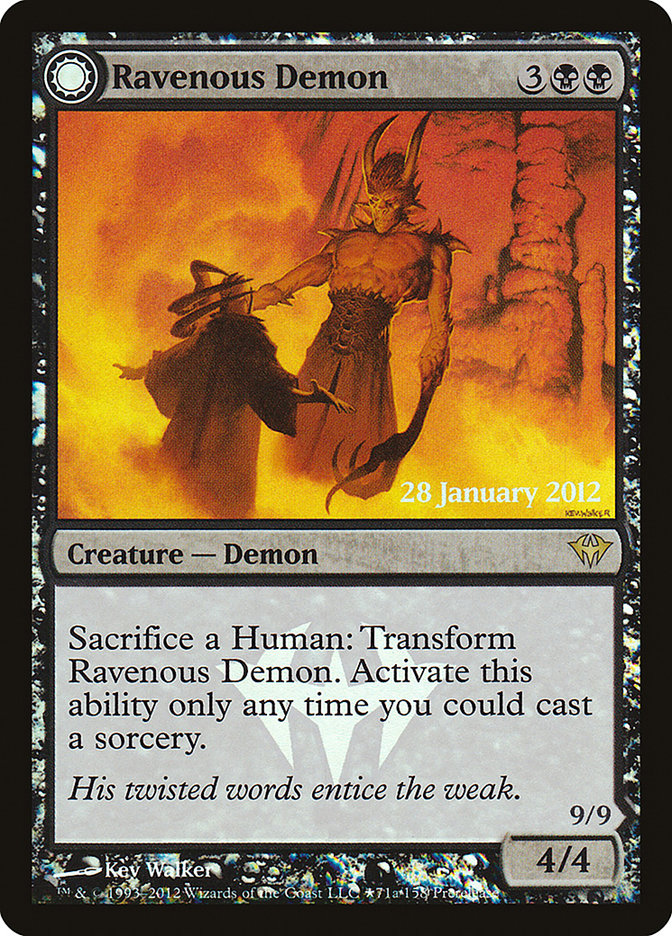 Ravenous Demon // Archdemon of Greed - Foil