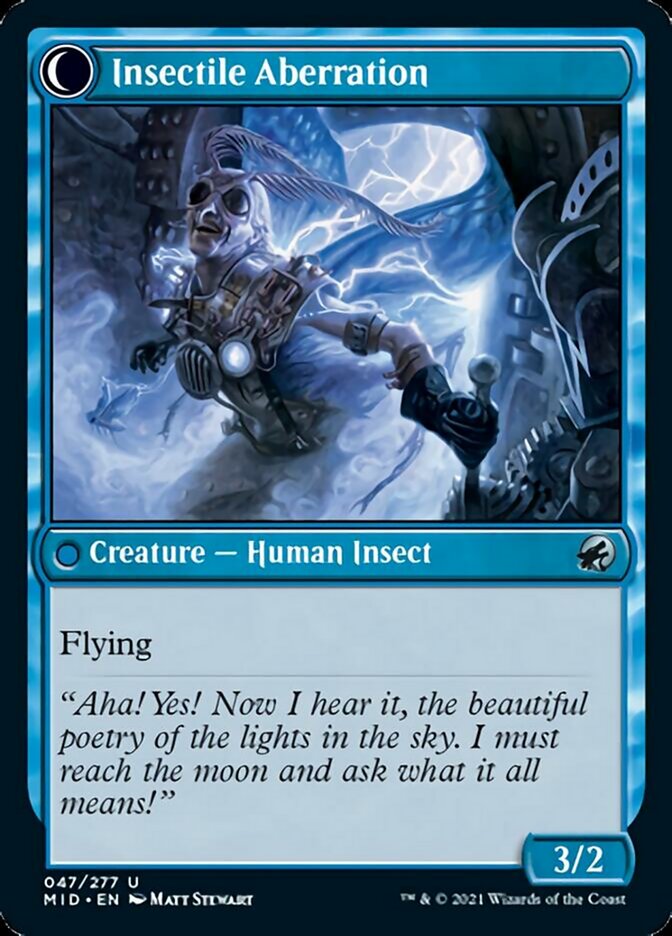 Delver of Secrets // Insectile Aberration