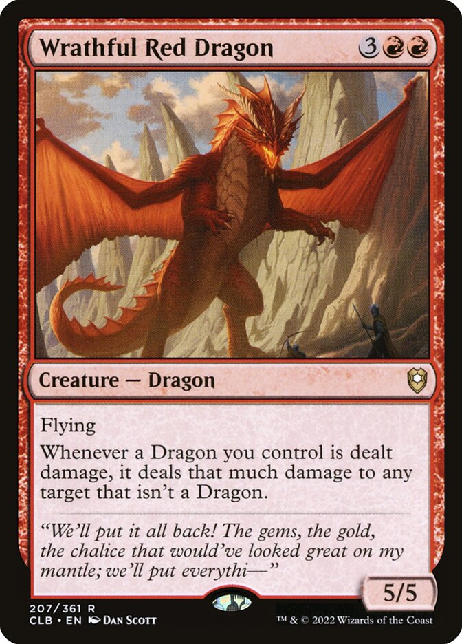 Wrathful Red Dragon - Foil