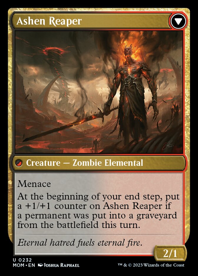 Invasion of Azgol // Ashen Reaper - Foil