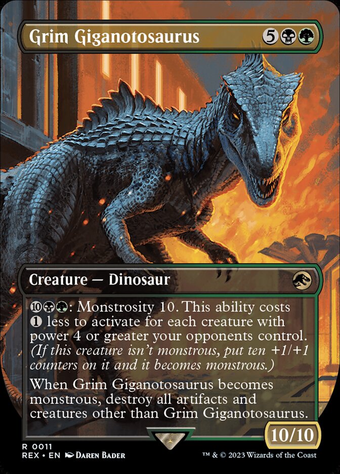 Grim Giganotosaurus - Foil