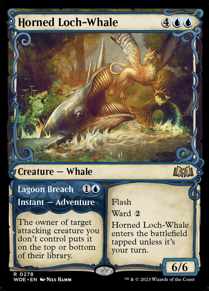 Horned Loch-Whale // Lagoon Breach - Foil
