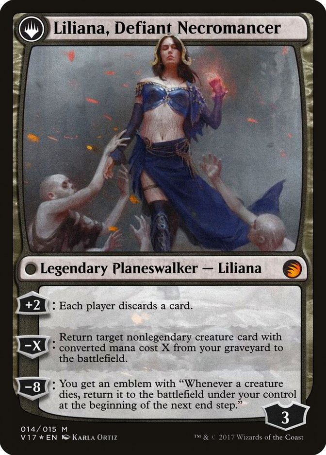 Liliana, Heretical Healer // Liliana, Defiant Necromancer - Foil