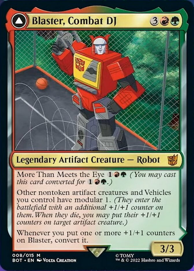 Blaster, Combat DJ // Blaster, Morale Booster - Foil
