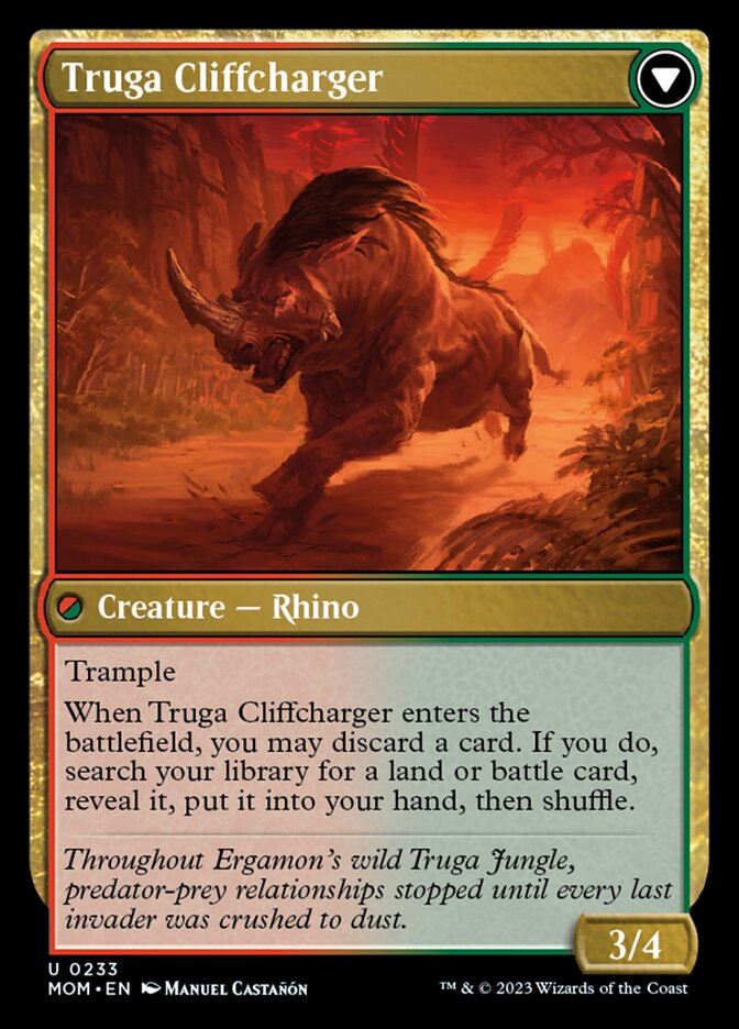 Invasion of Ergamon // Truga Cliffcharger - Foil