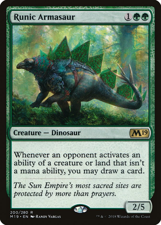 Runic Armasaur - Foil