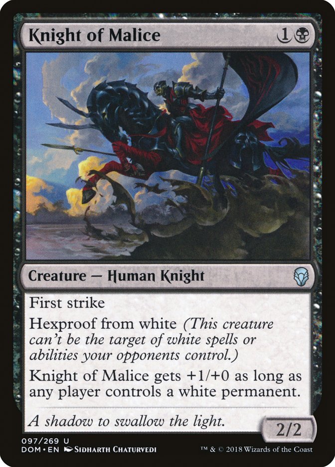 Knight of Malice - Foil