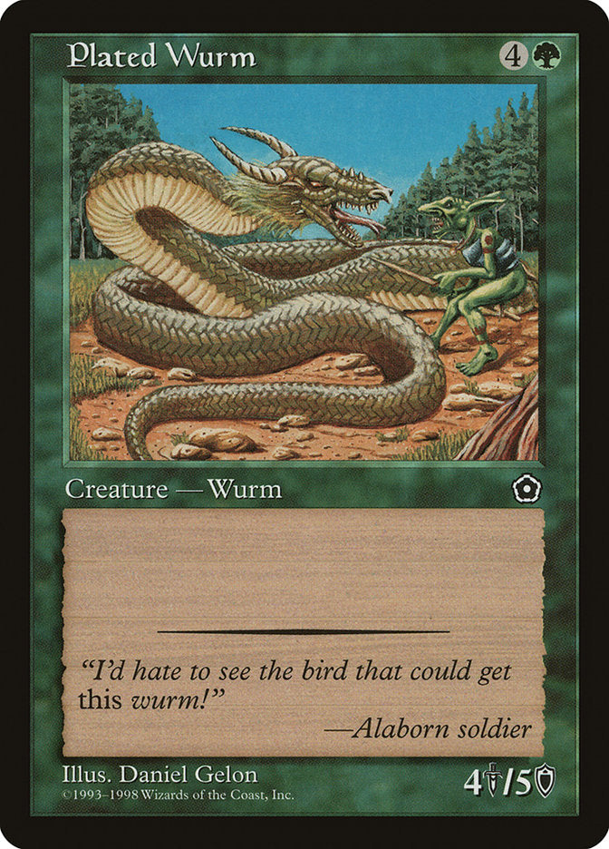 Plated Wurm