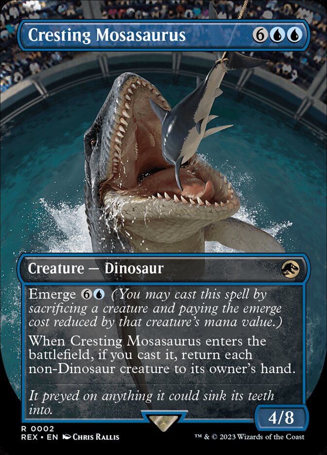 Cresting Mosasaurus - Foil