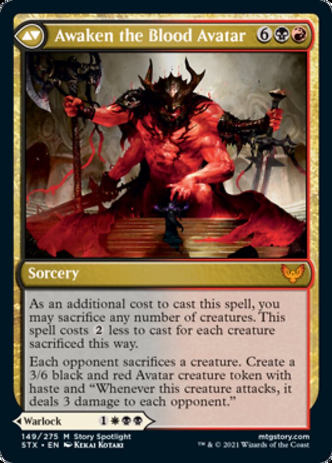 Extus, Oriq Overlord // Awaken the Blood Avatar - Foil