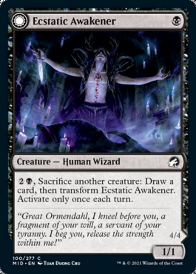 Ecstatic Awakener // Awoken Demon - Foil