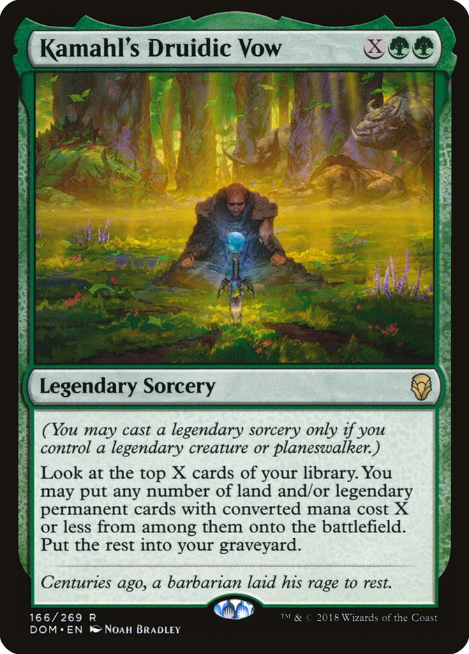 Kamahl's Druidic Vow - Foil
