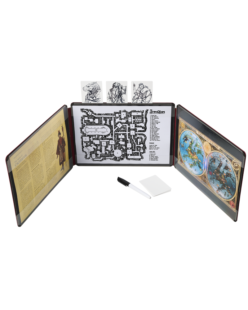 Dragon Shield - RPG Game Master Screen - Blood Red