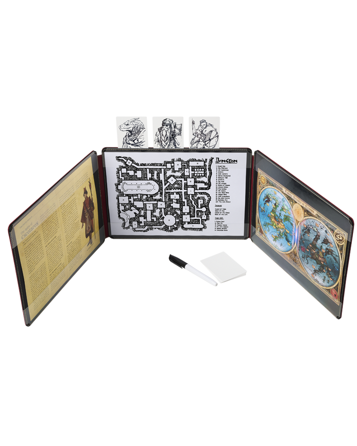 Dragon Shield - RPG Game Master Screen - Blood Red