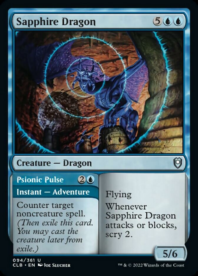 Sapphire Dragon // Psionic Pulse - Foil