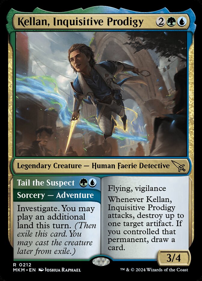 Kellan, Inquisitive Prodigy // Tail the Suspect - Foil