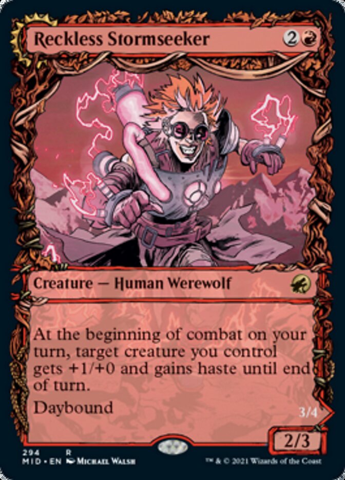 Reckless Stormseeker // Storm-Charged Slasher - Foil