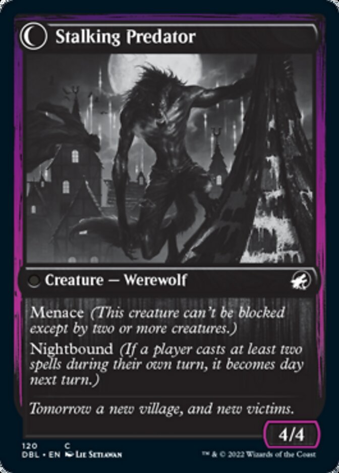 Shady Traveler // Stalking Predator - Foil