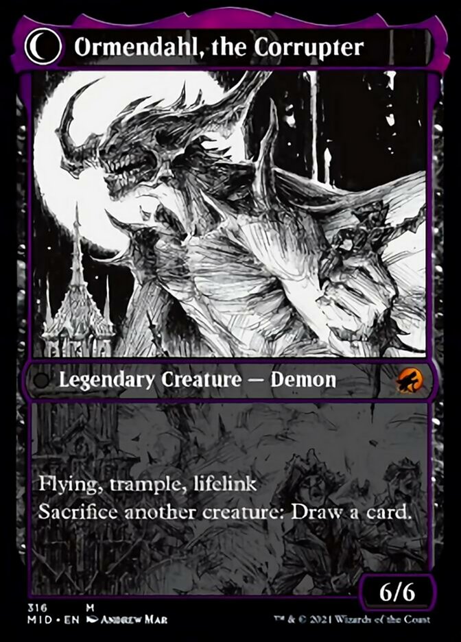 Jerren, Corrupted Bishop // Ormendahl, the Corrupter