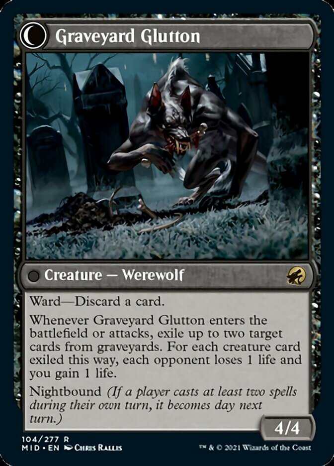 Graveyard Trespasser // Graveyard Glutton - Foil