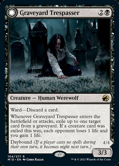 Graveyard Trespasser // Graveyard Glutton - Foil
