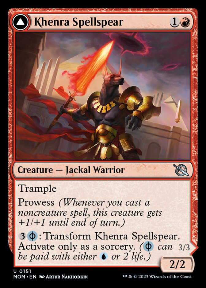 Khenra Spellspear // Gitaxian Spellstalker - Foil