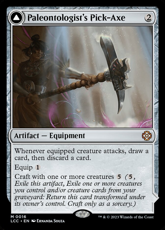 Paleontologist's Pick-Axe // Dinosaur Headdress - Foil