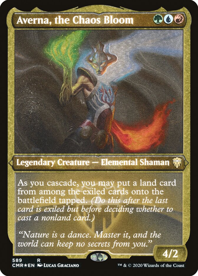 Averna, the Chaos Bloom - Etched Foil