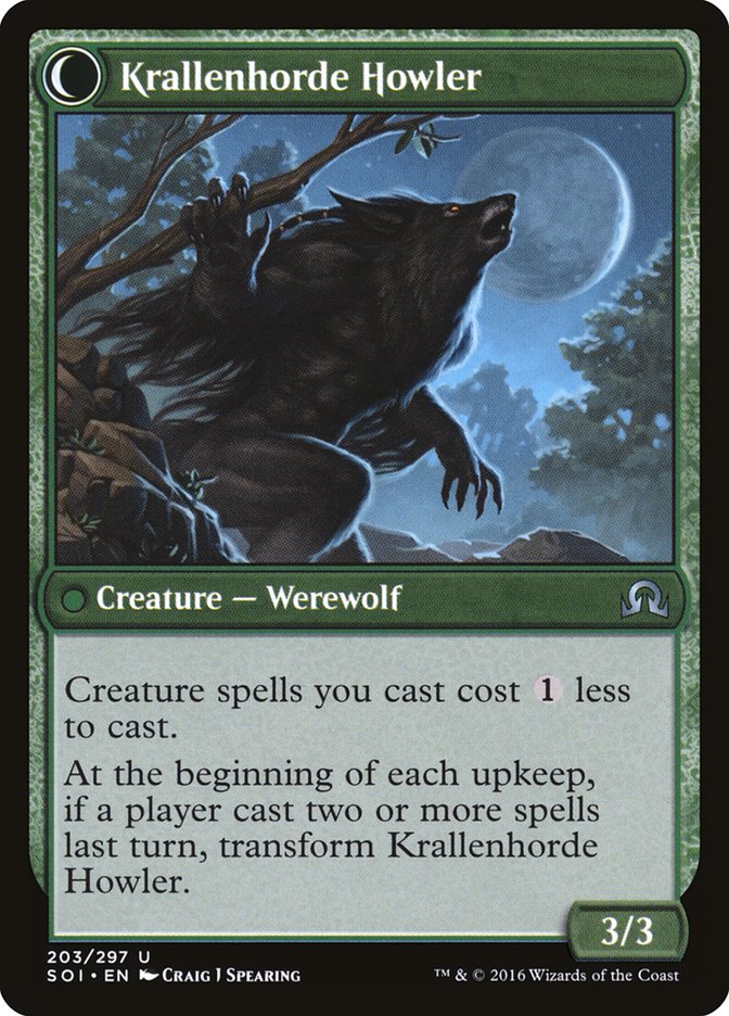 Duskwatch Recruiter // Krallenhorde Howler - Foil