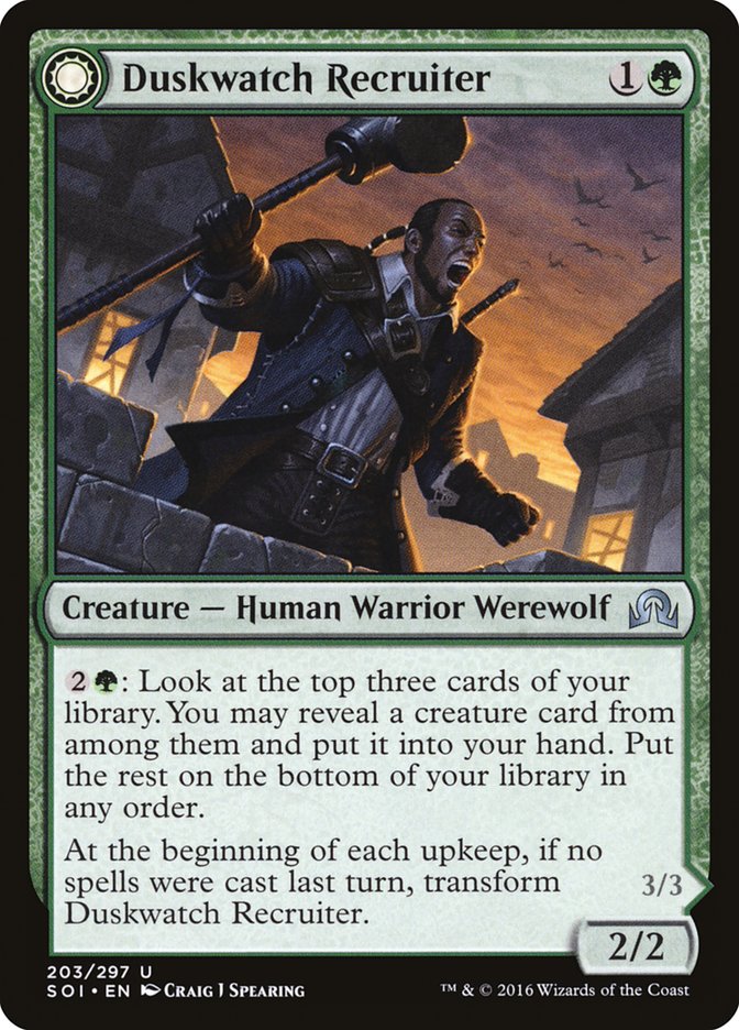 Duskwatch Recruiter // Krallenhorde Howler - Foil