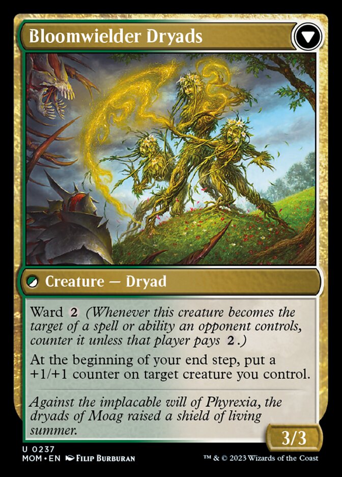 Invasion of Moag // Bloomwielder Dryads - Foil