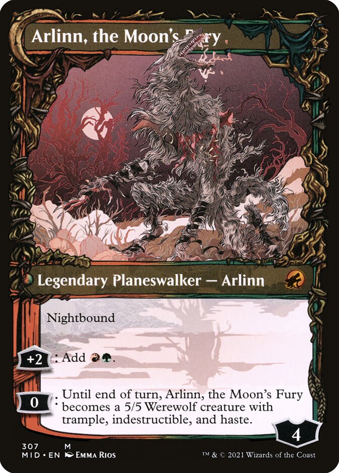 Arlinn, the Pack's Hope // Arlinn, the Moon's Fury - Foil
