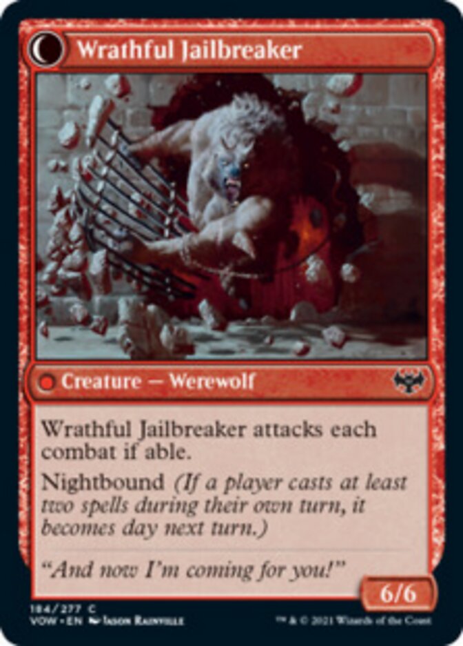 Weary Prisoner // Wrathful Jailbreaker - Foil