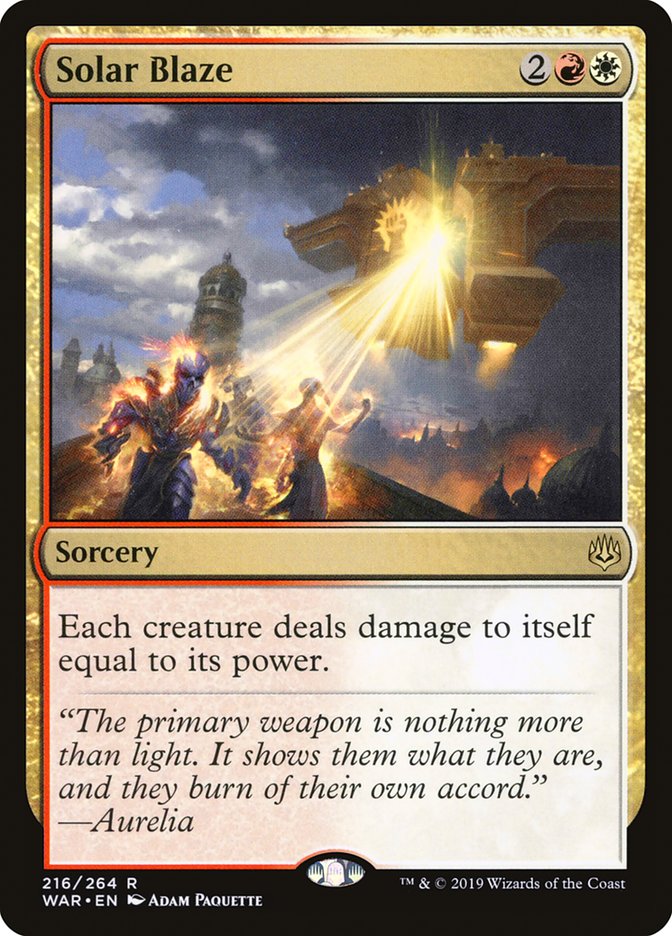 Solar Blaze - Foil