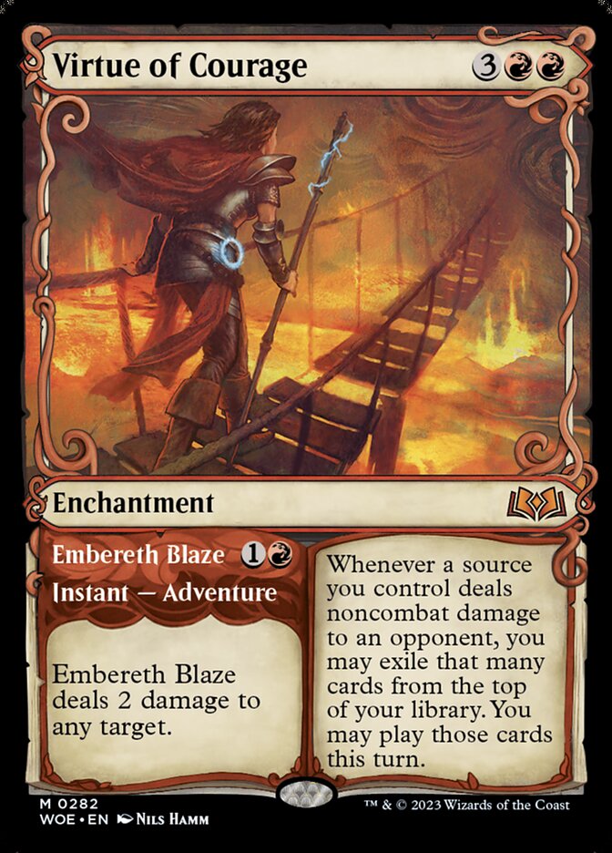 Virtue of Courage // Embereth Blaze - Foil