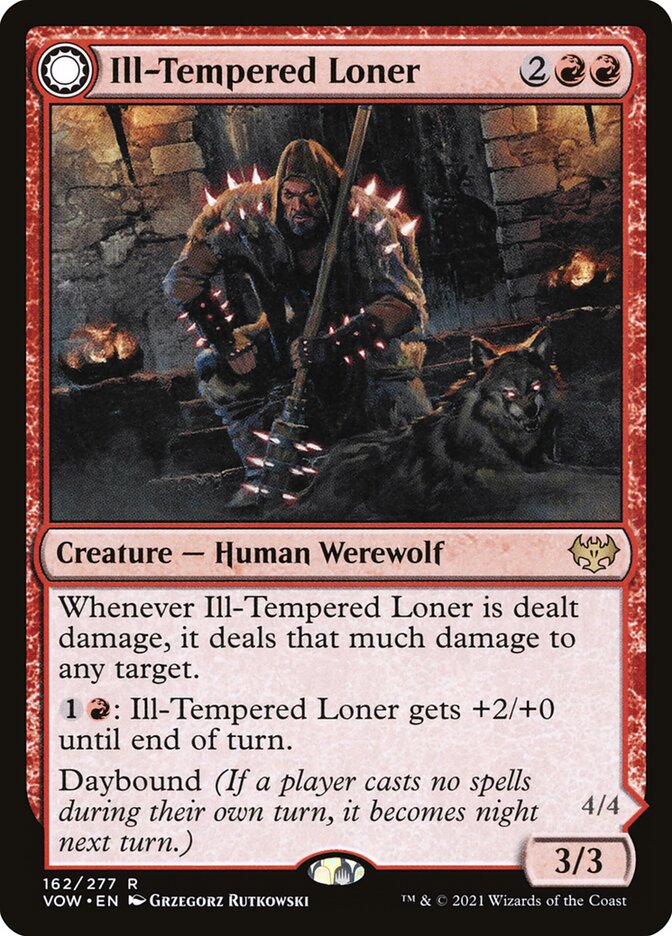 Ill-Tempered Loner // Howlpack Avenger - Foil