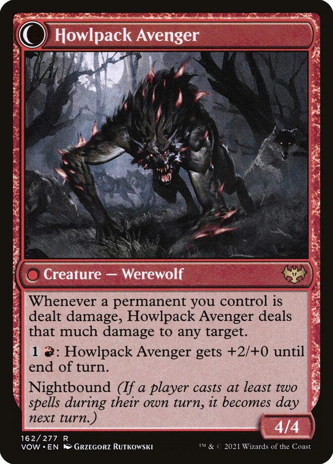 Ill-Tempered Loner // Howlpack Avenger - Foil