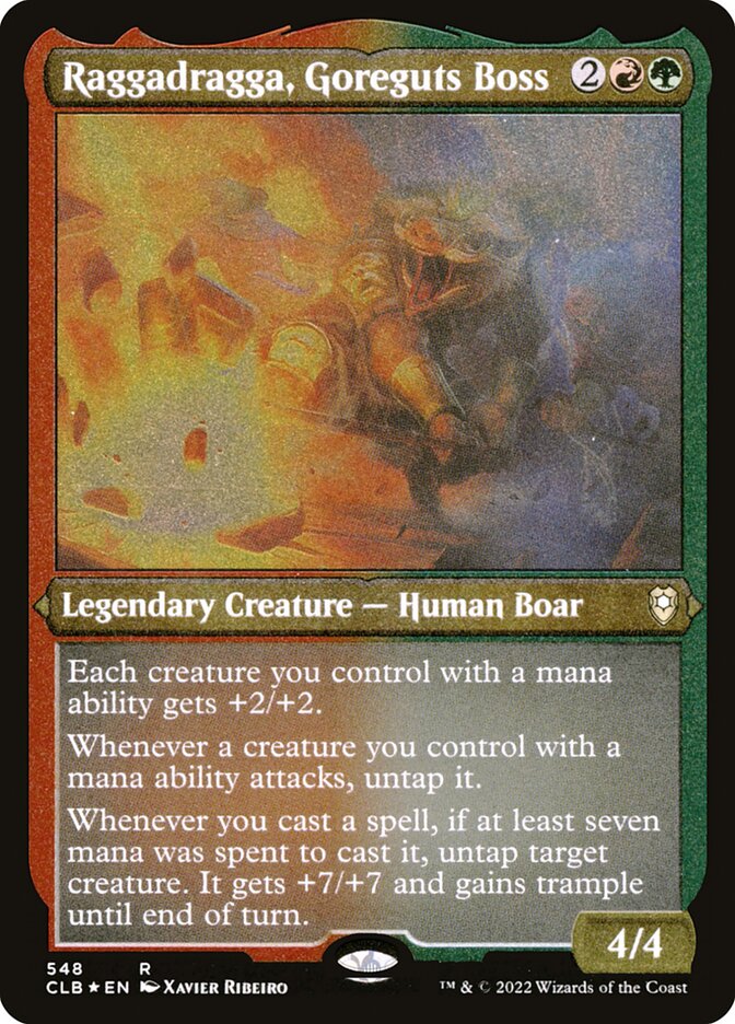 Raggadragga, Goreguts Boss - Etched Foil