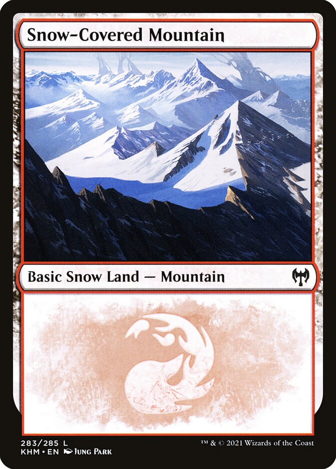 Snow-Covered Mountain - Foil