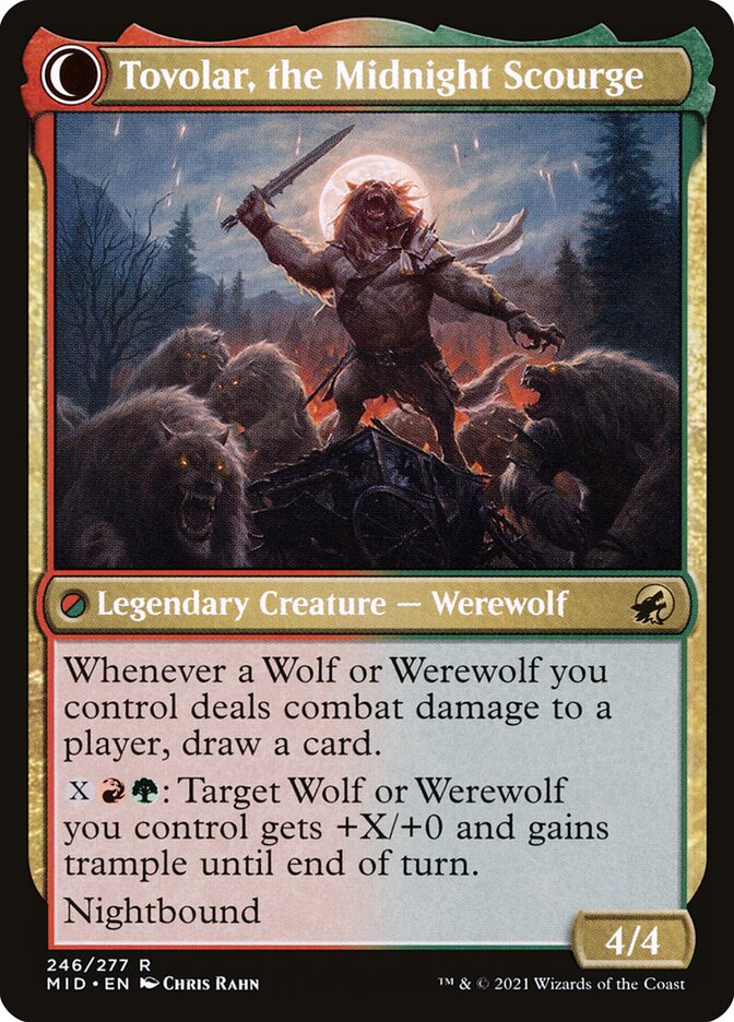 Tovolar, Dire Overlord // Tovolar, the Midnight Scourge - Foil