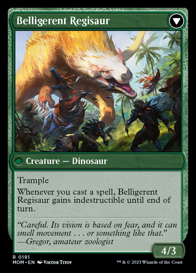 Invasion of Ixalan // Belligerent Regisaur