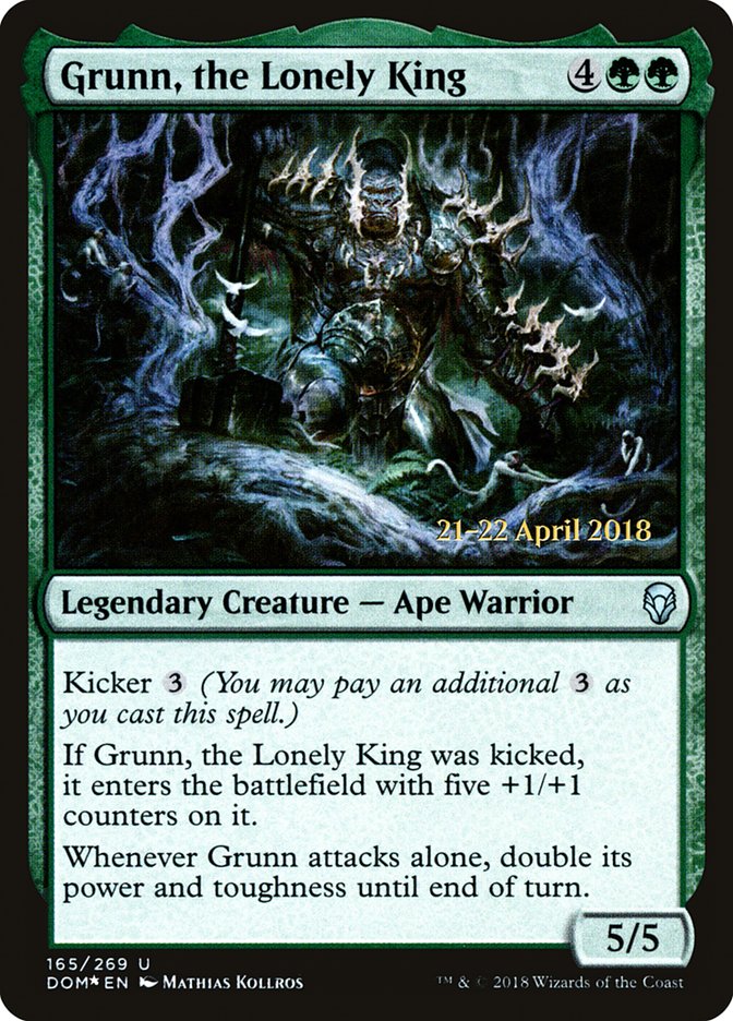Grunn, the Lonely King - Foil
