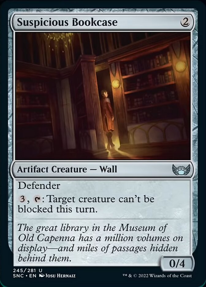 Suspicious Bookcase - Foil
