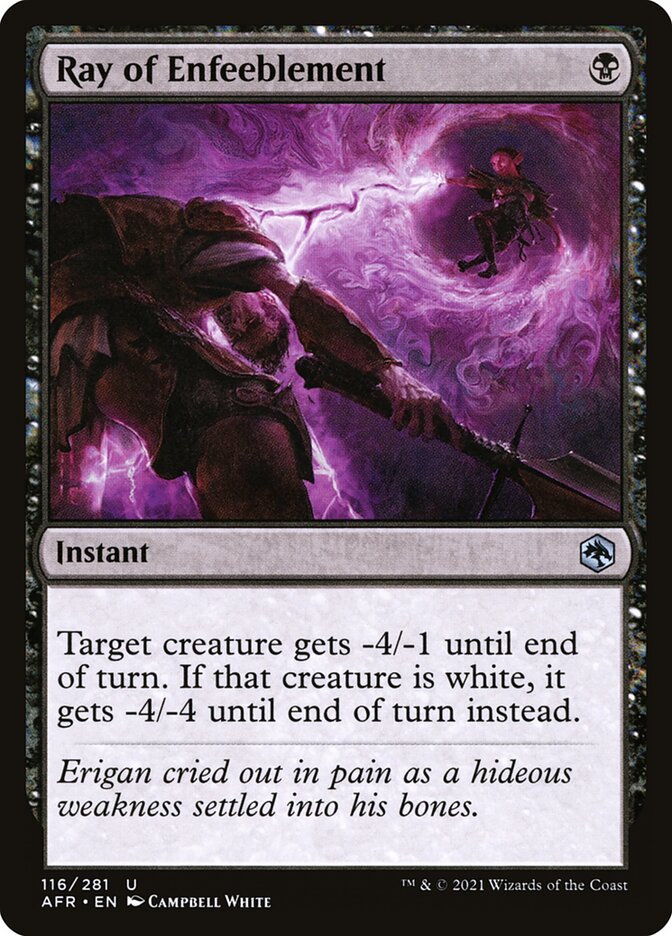 Ray of Enfeeblement - Foil
