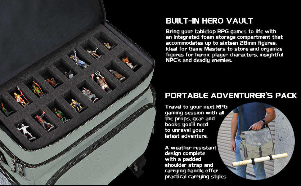 Enhance - Tabletop RPG Adventurer's Bag - Collectors Edition - Silver