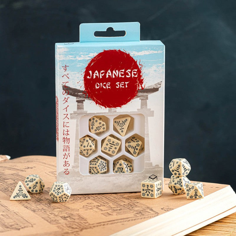 Q Workshop - Dice - RPG Set - Japanese - Last Words Stone