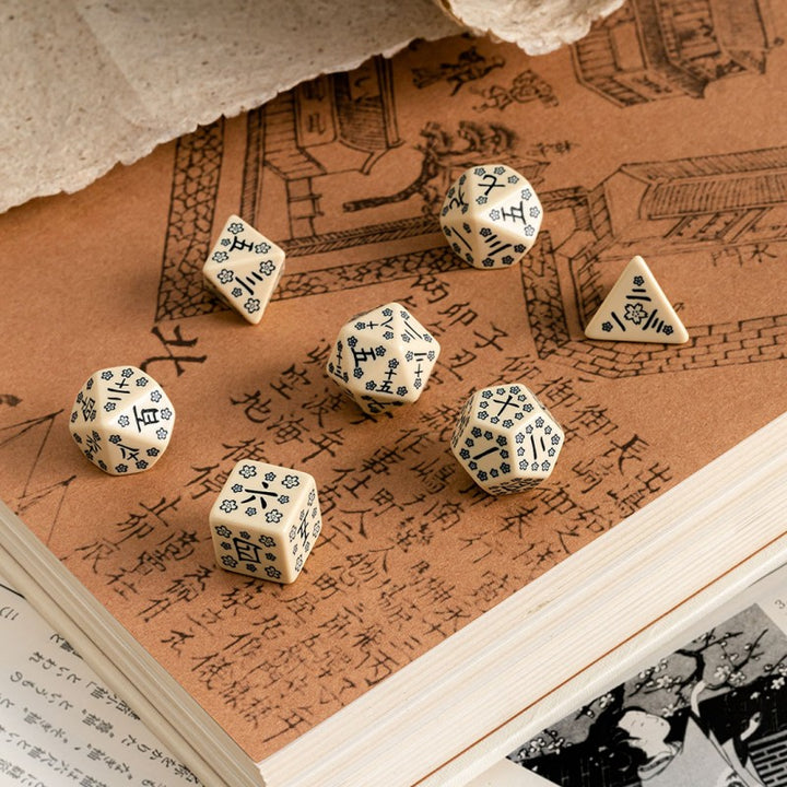 Q Workshop - Dice - RPG Set - Japanese - Last Words Stone